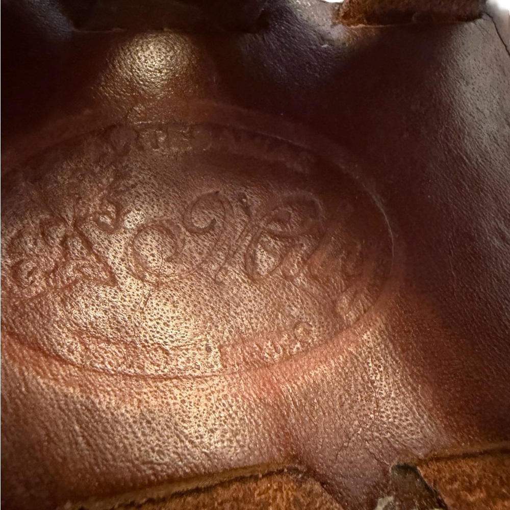Authentic Mexican Women’s Brown Leather Sun-Emblem Sandals from Mexico Sz 9 - Picture 3 of 5